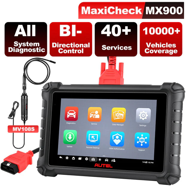 Autel MaxiCheck MX900 Diagnose scanner/Gleich wie MK900/Bidirektionale Steuerung/Alle Systeme/40+ Reset Service/Multi-language