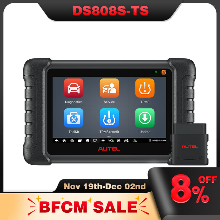 Autel MaxiDas DS808S-TS丨Drahtloses TPMS-Diagnosetool | Vollständige TPMS-Programmierung | OE-Level Alle Systemdiagnose | Über 30 spezielle Reset-Dienste | Mehrsprachig