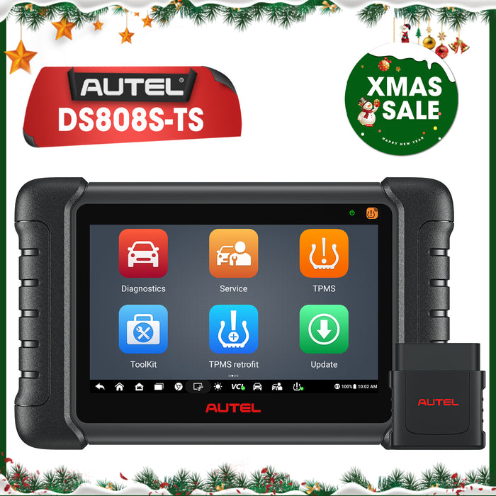 Autel MaxiDas DS808S-TS Drahtloses TPMS-Diagnosetool | Vollständige TPMS-Programmierung | OE-Level Alle Systemdiagnose | Über 30 spezielle Reset-Dienste | Mehrsprachig