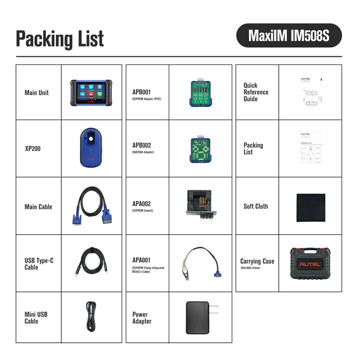 Autel MaxiIM IM508S丨2-in-1 Schlüssel programmierer &Diagnosetool | With XP200 | Autoschlüssel hinzufügen | Alle Schlüssel verloren | 28+ Services