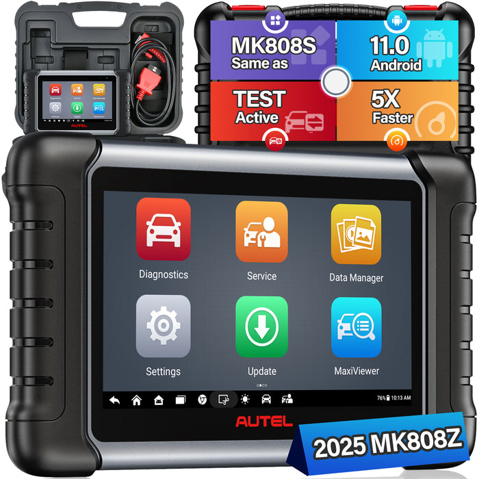 Autel MaxiCOM MK808Z Diagnosescanner/Bidirektionale Steuerung/Alle Systeme auf OE-Niveau/28+ Reset-Service/Globale Version, mehrsprachig