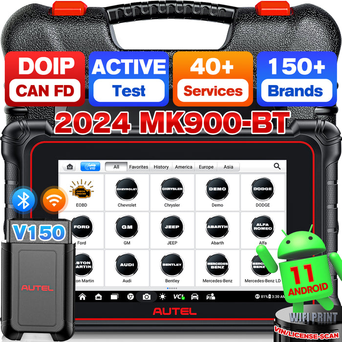 【EU-Lager】 2024 Neuester Autel Maxicom MK900BT OBDII-Diagnosescanner丨Android 11, 8-Zoll-Bildschirm 8M-Rückfahrkamera丨40+ Service aktiver Test丨Alll-System mehrere Marken