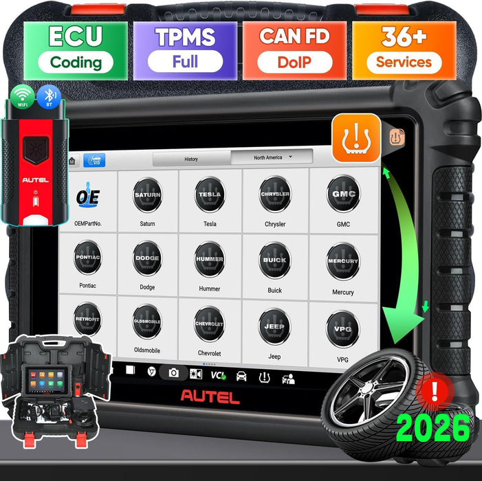 Autel MaxiCOM MK906S Pro2-TS丨Vollständiger TPMS-Service| Aufgerüstet von MS906TS | ECU-Codierung | Bidirektionale Steuerung | 36+ Services | Alle Systemdiagnose