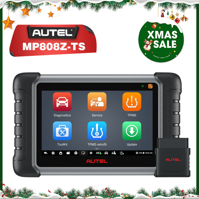 【2 Years Update】Autel MaxiPro MP808Z-TS丨2-in-1 TPMS- und Diagnose scanner丨TPMS-Neulernen/Ersetzen/Programmieren MX-Sensor丨ECU-Codierung丨Bidirektionale Steuerung des gesamten Systems丨30+Reset-Service丨Mehrsprachig
