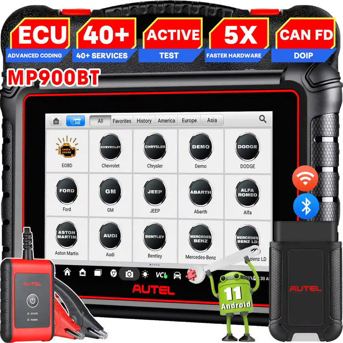 Autel Maxipro MP900BT丨Diagnose scanner Kabelloses Bluetooth丨Erweiterte ECU-Codierung丨Bidirektionale Steuerung丨Mehrmarken-All-System丨40+ Service丨Mehrsprachig