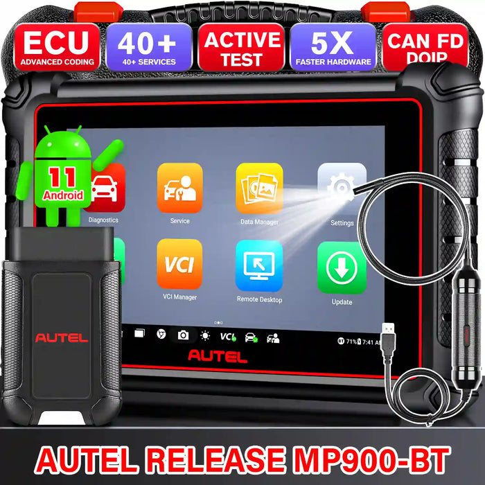 Autel Maxipro MP900BT丨Diagnose scanner Kabelloses Bluetooth丨Erweiterte ECU-Codierung丨Bidirektionale Steuerung丨Mehrmarken-All-System丨40+ Service丨Mehrsprachig