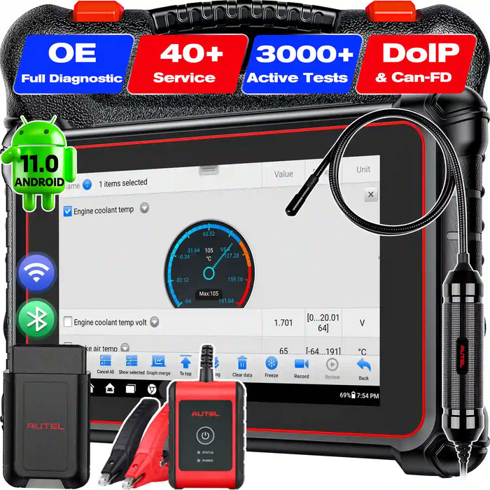 Autel Maxipro MP900BT丨Diagnose scanner Kabelloses Bluetooth丨Erweiterte ECU-Codierung丨Bidirektionale Steuerung丨Mehrmarken-All-System丨40+ Service丨Mehrsprachig