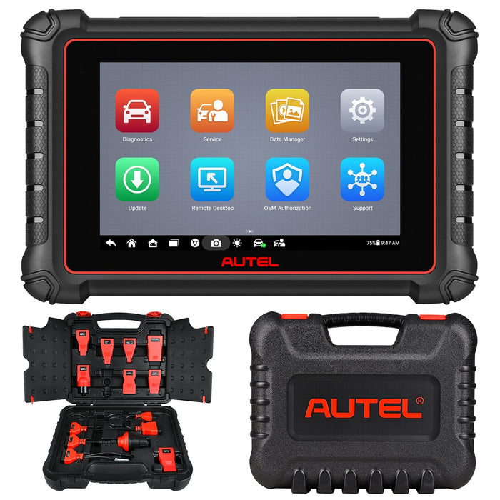 【2024 Neu】 Autel Maxipro MP900 Kit (MP900 + Box-Adapter) Diagnosescanner, Android 11 Multi-Brand-Vollsystem, 40+ Service, ECU-Codierung, mehrsprachig