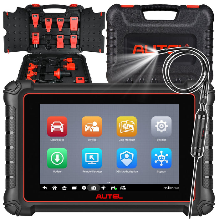 【2024 Neueste】 Autel Maxipro MP900 Kit (MP900 + Box-Adapter) Diagnosescanner, Android 11 Multi-Brand-Vollsystem, 40+ Service, ECU-Codierung, mehrsprachig