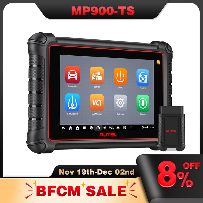 Autel Maxipro MP900TS TPMS Scanner丨Android 11 TPMS neu lernen/ersetzt/MX-Sensor-Programmierung丨ECU Coding丨40+ Reset service丨Bi-Directional Control