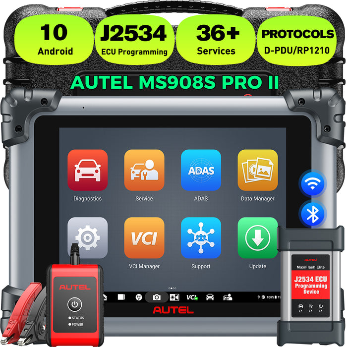Autel MaxiSys MS908S Pro II | With J2534 ECU Programmierung |  ECU-Codierung | Aktive Tests | 36+Dienste zurücksetzen |Alle Systeme | Upgraded of MK908 Pro/MS908 Pro
