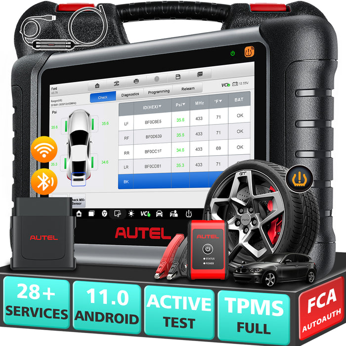 Autel MaxiCheck MX808S-TS | Vollständige TPMS-Funktion| Same as MK808S-TS/MK808Z-TS| Alle Systemdiagnose | 30+Dienste zurücksetzen