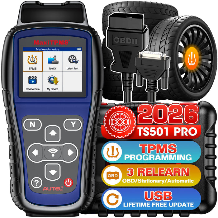 Autel MaxiTPMS TS501 Pro TPMS Tool丨Sensoren neu lernen/aktivieren丨MX-Sensoren programmieren丨Lebenslanges kostenloses Update