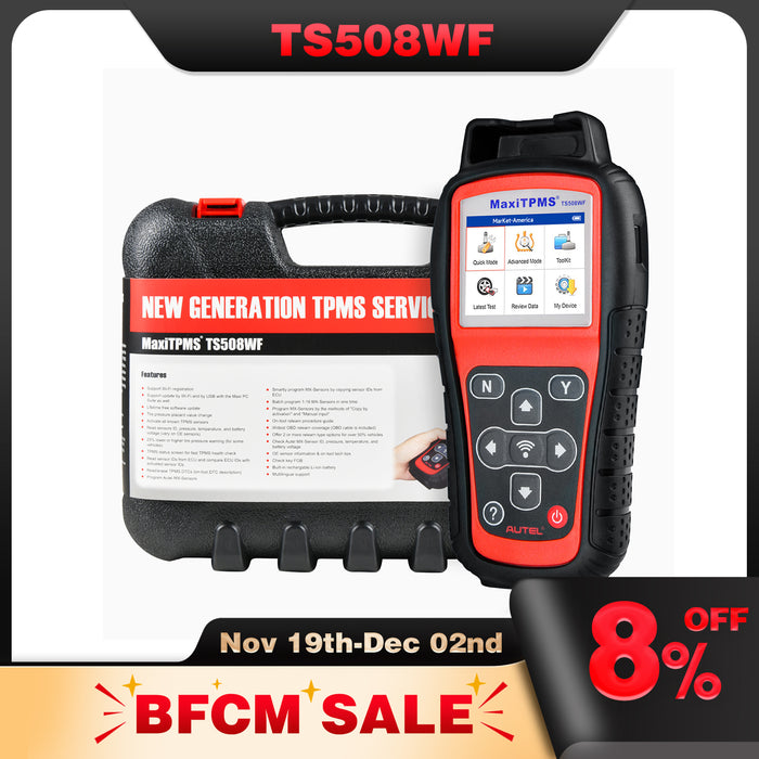 Autel MaxiTPMS TS508WF丨Wifi TPMS Diagnose und Servicetool | MX-Sensoren programmieren |OEM-Sensoren aktivieren/neu lernen | TPMS-System prüfen/Kostenloses Update