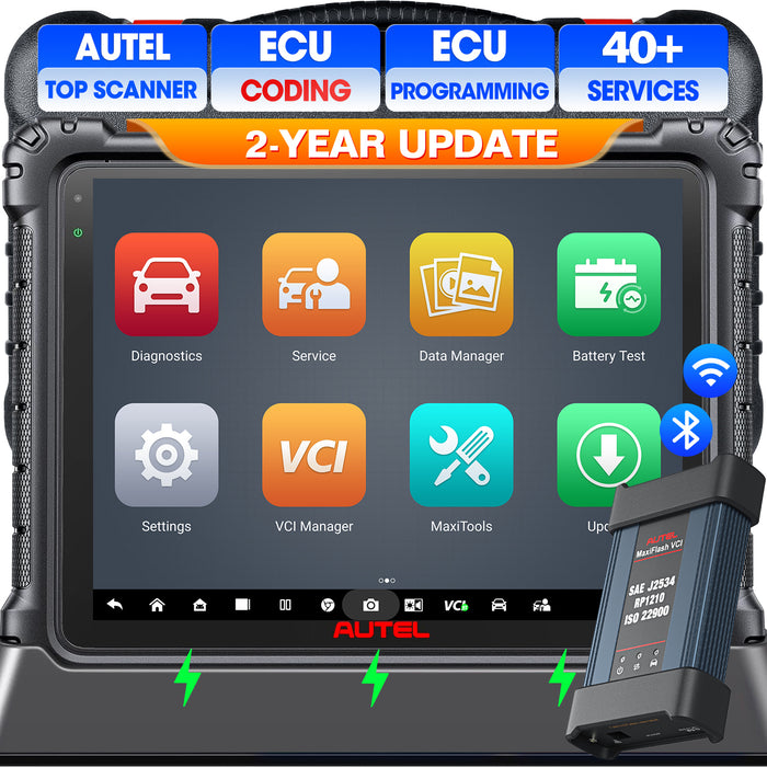 【2 Jahre Update】Autel MaxiCOM Ultra Lite S | Top Advanced Diagnose scanner | J2534 ECU-Programmierung/ECU-Codierung | 40+ Service | Upgraded of MS909/MS919