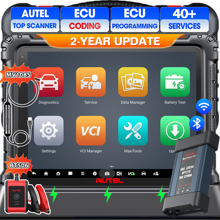 【2 Jahre Update】Autel MaxiCOM Ultra Lite S | Top Advanced Diagnose scanner | J2534 ECU-Programmierung/ECU-Codierung | 40+ Service | Upgraded of MS909/MS919