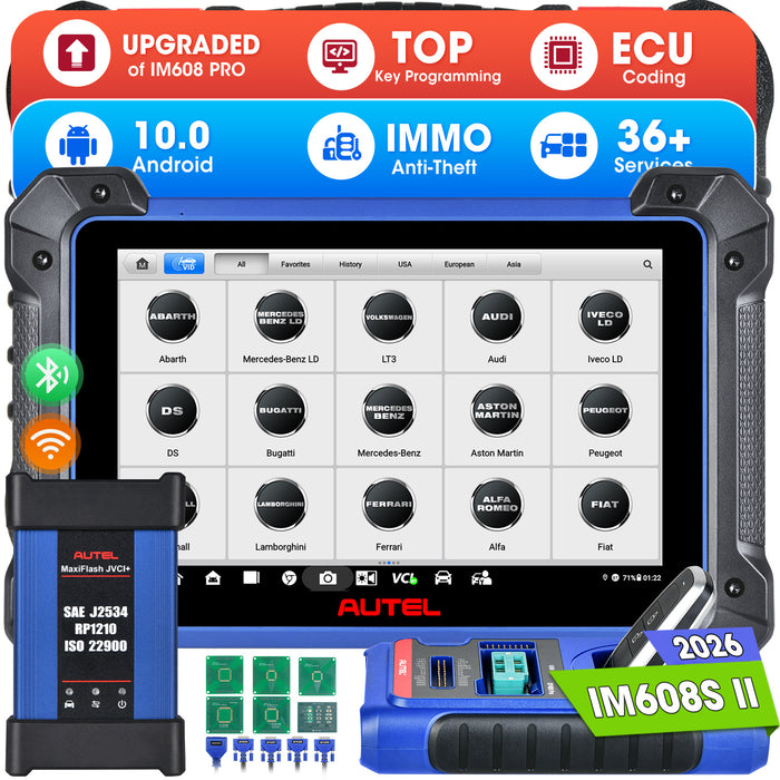 Autel MaxiIM IM608S II/IM608 Pro II丨Top Auto Key Programmier- und Diagnosetool(MS908S Level) | Schlüssel hinzufügen |Alle Schlüssel verloren| Passwort lesen | Fernlernen | Mehrsprachig