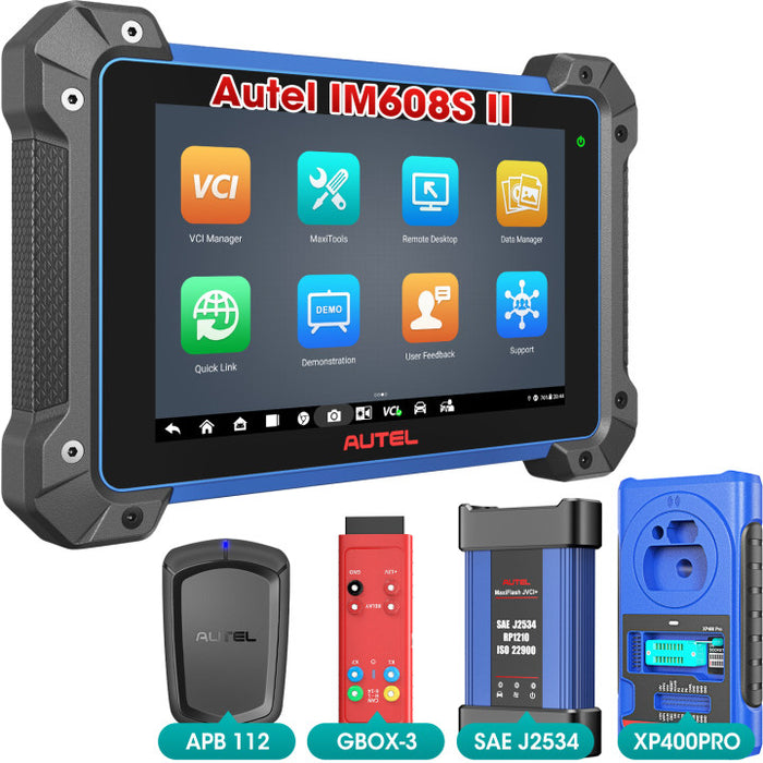 Autel MaxiIM IM608S II丨Schlüsselprogrammierer | Schlüssel hinzufügen | Alle Schlüssel verloren | Passwort lesen | Fernunterricht | Alle Systemdiagnosen auf  | 31+ Reset-Dienste