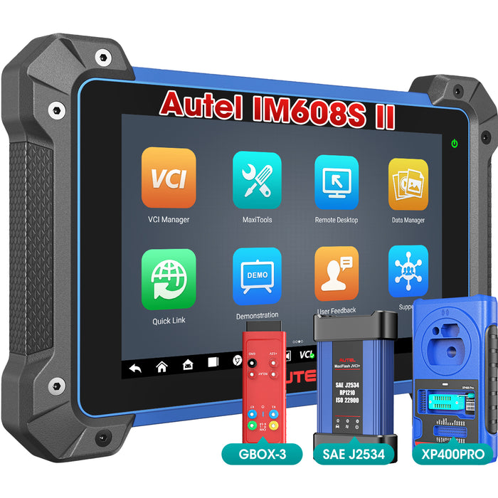 Autel MaxiIM IM608S II丨Schlüsselprogrammierer | Schlüssel hinzufügen | Alle Schlüssel verloren | Passwort lesen | Fernunterricht | Alle Systemdiagnosen auf  | 31+ Reset-Dienste