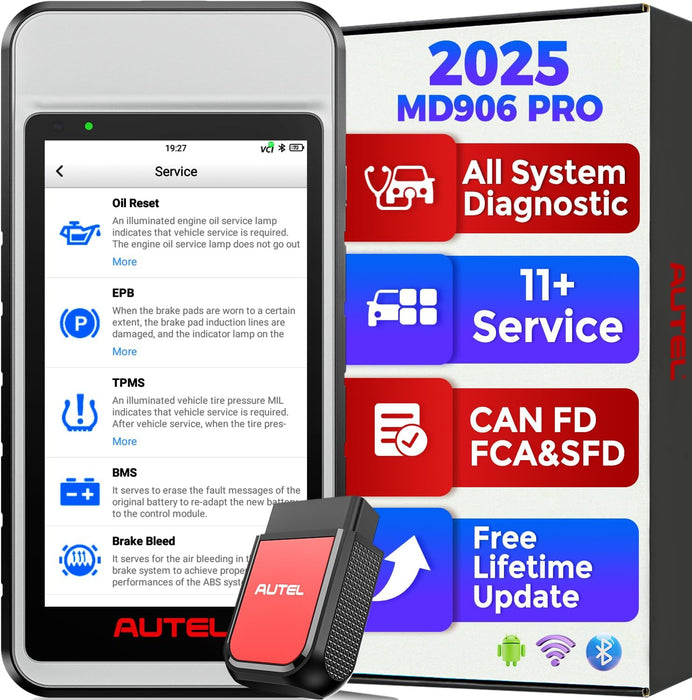 Autel MaxiDiag MD906 Pro丨mit Bluetooth MaxiVCI V150 Lite 丨Auto-Scan All System丨11 Common Service 丨Lebenslanges kostenloses Update