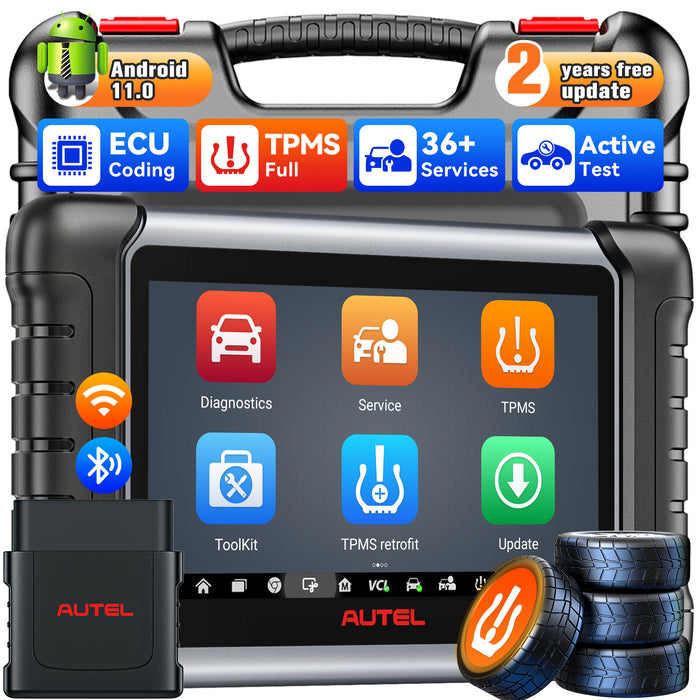 【2 Years Update】Autel MaxiPro MP808Z-TS 2-in-1 TPMS- und Diagnosescanner丨TPMS-Neulernen/Ersetzen/Programmieren MX-Sensor丨ECU-Codierung丨Bidirektionale Steuerung des gesamten Systems丨30+Reset-Service丨Mehrsprachig