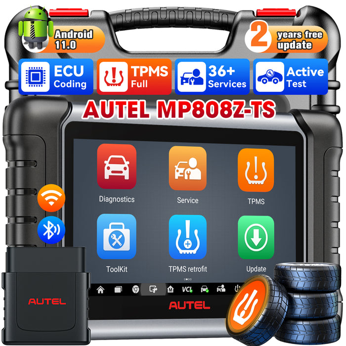 Autel MaxiPro MP808Z-TS丨2-in-1 TPMS- und Diagnose scanner丨TPMS-Neulernen/Ersetzen/Programmieren MX-Sensor丨ECU-Codierung丨Bidirektionale Steuerung des gesamten Systems丨30+Reset-Service丨Mehrsprachig