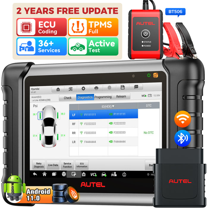 【2 Years Update】Autel MaxiPro MP808Z-TS 2-in-1 TPMS- und Diagnosescanner丨TPMS-Neulernen/Ersetzen/Programmieren MX-Sensor丨ECU-Codierung丨Bidirektionale Steuerung des gesamten Systems丨30+Reset-Service丨Mehrsprachig
