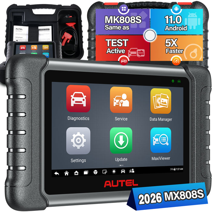 Autel MaxiCheck MX808S|Bi-direktionale Steuerung| Gleich wie MK808S| Diagnose auf OE-Ebene | 28+Dienste zurücksetzen