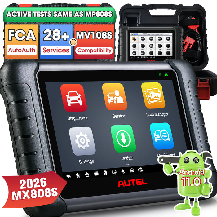Autel MaxiCheck MX808S丨Autodiagnosescanner | Alle Systemdiagnose 28+ Reset-Dienste | Bidirektionale Steuerung丨Mehrsprachig