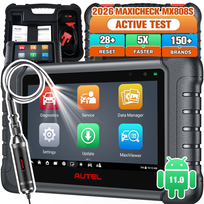 Autel MaxiCheck MX808S|Bi-direktionale Steuerung| Gleich wie MK808S| Diagnose auf OE-Ebene | 28+Dienste zurücksetzen