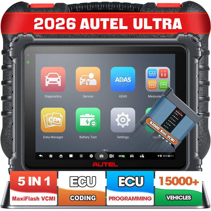Autel MaxiSys Ultra | Neuestes Top Diagnose Scanner | J2534 ECU-Programmierung | 40+ Service | 5-in-1-VCMI-Modul | Aktiver Test | Upgrade von MS909/MS919