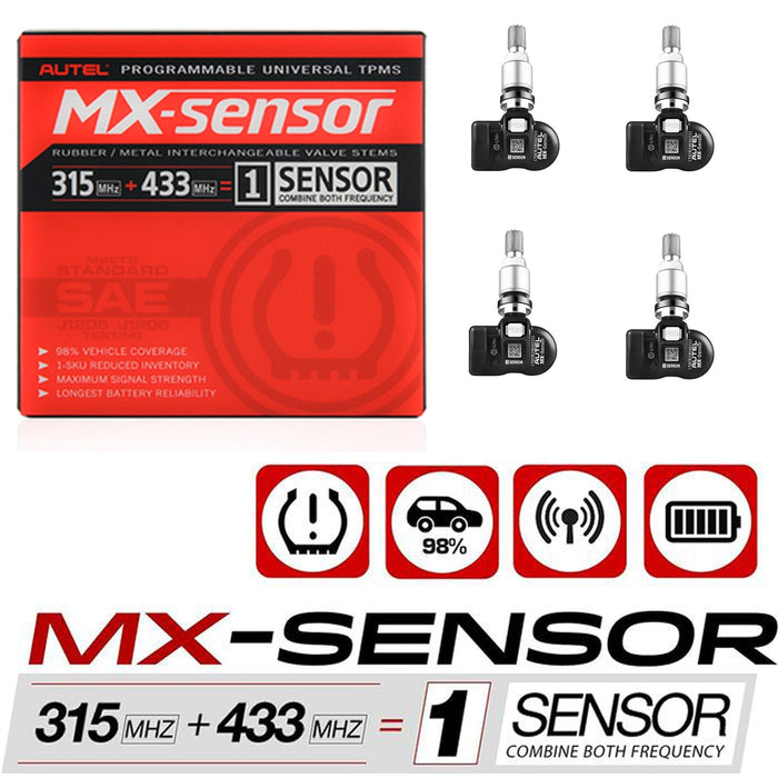 Autel MX 2-In-1( 315mhz & 433mhz ) Zweifrequenz-Reifendruck sensoren